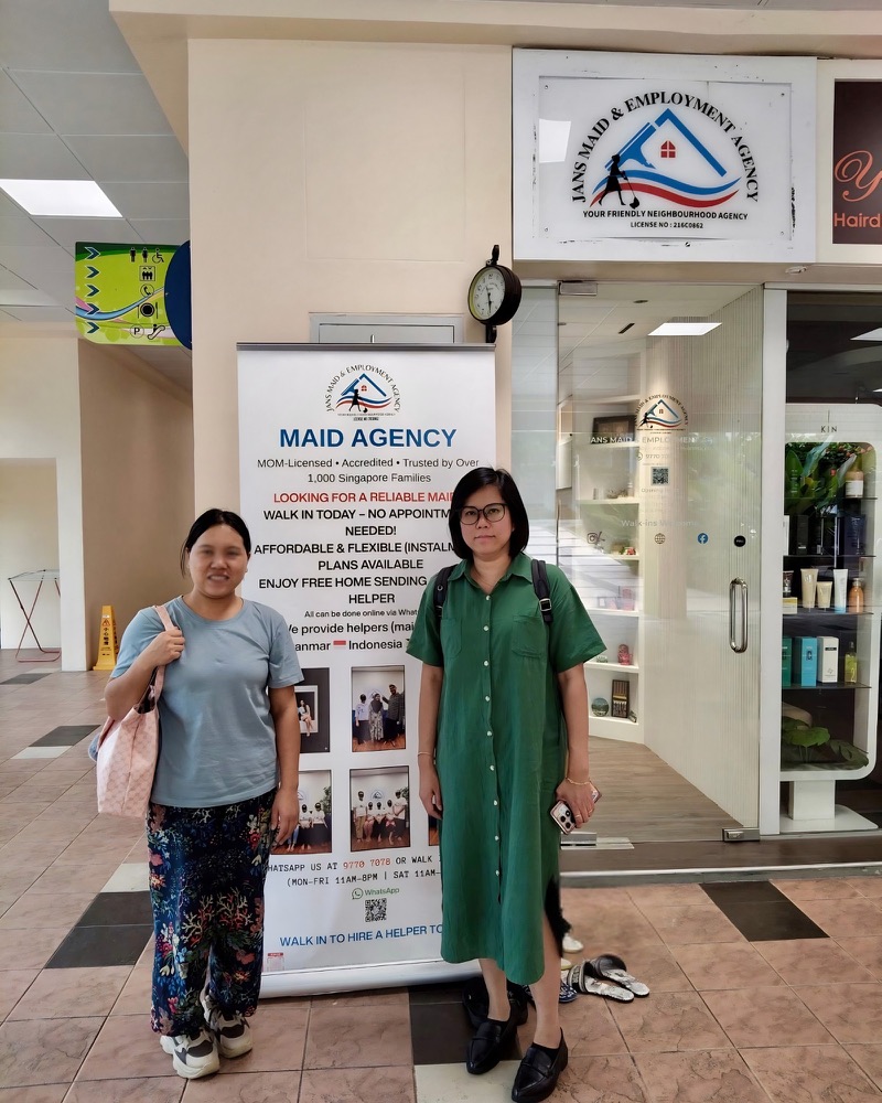 A client placement supported by Jans Maid & Employment Agency at Depot Road